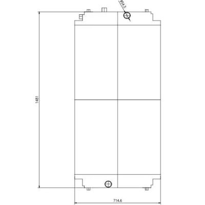 Aluminum Diesel Engine Water Radiator C18 CATER 250-4452 2504452