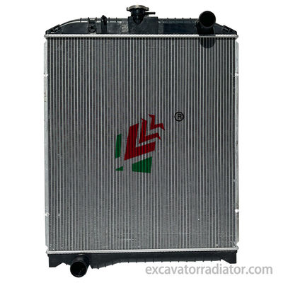 Hino R407 automotive truck radiator aluminum assembly water tank engine cooling system with overflow pipe