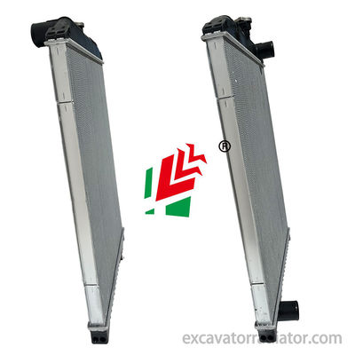 Hino R407 automotive truck radiator aluminum assembly water tank engine cooling system with overflow pipe