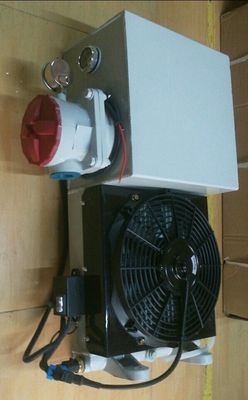 Pump Truck 18L / 21L Oil Circuit 3 Row Radiator With Electric Fan Hydraulic System Use
