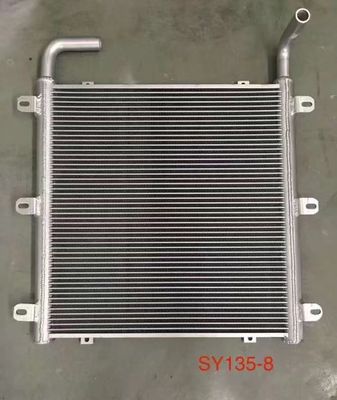 Sany SY135-8 Excavator Aluminum Radiator With Transmission Cooler